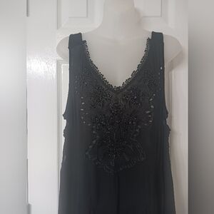 Free People Black Tank Tunic Dress Size XS-Small. NWT!